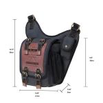 KAUKKO Canvas Tactical Vintage Borsttas Tactical Schoudertas