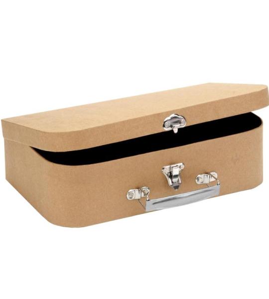 Glorex GmbH 6 2027 030 Reiskoffer van karton, FSC-mix, ca. 30 x 17,5 x 8 cm