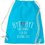 Shirtinstyle Gymtas, bye bye en dank voor de mooie tijd, opvoeder, leraar, leraren, gymtas, tas, schooltas, kleuterschool