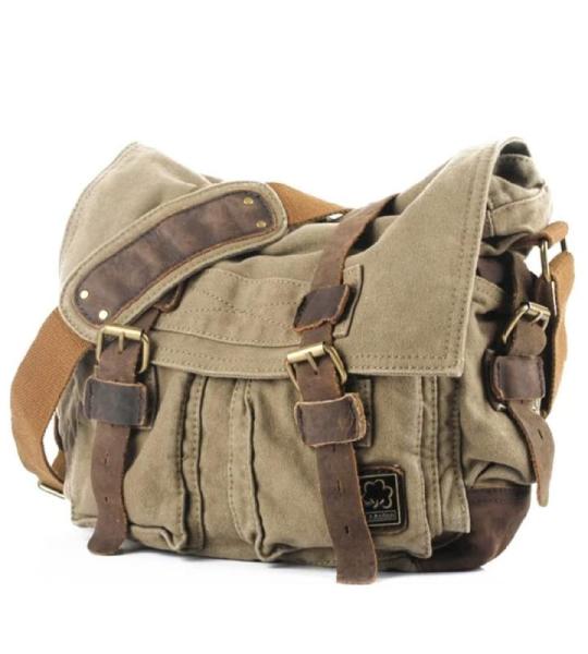 Heren en Dames Canvas Schoudertas Mannen Messenger Bag Werktas