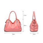 Ikaif Dames Handtas Messenger Tas, Dames Grote Capaciteit Zacht PU Lederen Schouder Top Handvat Cross Body Tassen, wit, Messenger