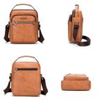 CHDWEY Umhängetaschen für Herren Männliche Handtasche Messenger Bag Luxus Geschäftsmann Handtasche Umhängetasche Pu. Kleine Crossbody-Tasche aus Leder Männer stilvolle Freize