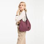 canvas Hobo-schoudertas voor dames, dameshandtas, vintage tas met meerdere vakken, tassen met handvat aan de bovenkant om te winkelen, werk, school, reizen, casual, dagelijks gebru