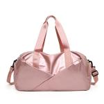 CHDWEY Umhängetaschen für Herren Glänzende Yoga-Matt-Tasche Fitness-Gymnastasche Trockene nasse Handtaschen for Frauen Schuhe Reise-Training Rosa Yoga-Matt-Tasche(PINK)