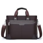 CHDWEY Umhängetaschen für Herren Männer Leder-Schulter-Mode-Geschäfts-Beutel-Handtaschen-Schwarz-Tasche Männer for Dokument-Leder-Laptop-Aktenkoffer-Beutel(1)