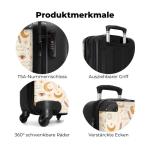 NoBoringSuitcases.com Handbagage, harde koffer met TSA-slot, jongens en meisjes, trolley, reiskoffer, draagtas, rolkoffer, klein of middelgroot, 27 Boho Feeling, koffer
