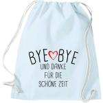 Shirtinstyle Gymtas, bye bye en dank voor de mooie tijd, opvoeder, leraar, leraren, gymtas, tas, schooltas, kleuterschool