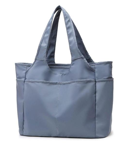 CHDWEY Umhängetaschen für Herren Frauen Sport Fitness Bag Oxford Yoga Gym Reise Duffle Handtasche wasserdichte Große Kapazität Schulter Wochenende Tasche Yoga Matte Tasche(Blue