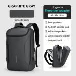 Laptoprugzak met grote capaciteit met USB 17,3 inch/15,6 inch voor mannen, multifunctionele rugzak, diefstalbeveiliging, dagrugzak voor zakelijk gebruik, Groen-3 zakken, 3 Taschen,
