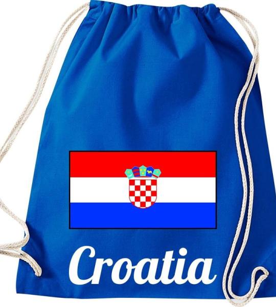 Shirtinstyle Gymtas gymtas tas tas rugzak land Croatia Kroatië