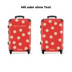 NoBoringSuitcases.com Handbagage, harde koffer met TSA-slot, jongens en meisjes, trolley, reiskoffer, draagtas, rolkoffer, klein of middelgroot, Polka-dots, koffer