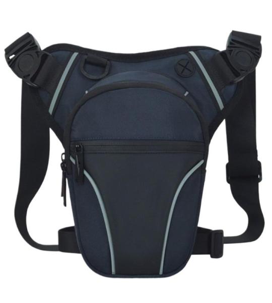 YDYAENIO Motorrad Beintasche Herren Beintasche for Männer und Frauen, Oberschenkeltasche mit Beingurt, wasserdichte Gürteltasche(Deep Blue)