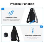 anti-diefstal rugzak, crossbody draagzak, kleine multifunctionele dagrugzak voor heren en dames