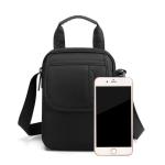 CHDWEY Umhängetaschen für Herren Kleine Umhängetasche for Männer lässig wasserdicht Nylon Messenger Bag Business weiche multifunktionale tragbare Reise Handtaschen Sack(Black)