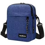 Schoudertas, schoudertas voor heren, koerierstas van nylon, met verstelbare riem, voor dagelijks leven,outdoor, wandelen, werk, reizen (IT-Blue)