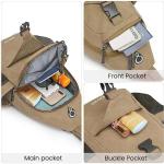 Canvas Borsttas & Schoudertas & Sling Bag voor Mannen en Vrouwen Geschikt voor Reizen, Wandelen en Dagjes Uit