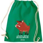 ShirtInStyle Kinder Turnbeutel, lustige Tiere Wildschwein, Wechselwäsche mit Wunschtext, Kinder, Tiere Zoo Kindertag Beutel