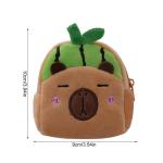 Kinder-Geldbörse, Capybara-Thema, Cartoon-Geldbörse, interaktives Haustierspielzeug und Crossbody-Kindergeldbörse, Kleinkind-Geldbörse, Grün , Ultraweich