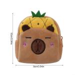 Kinder-Geldbörse, Capybara-Thema, Cartoon-Geldbörse, interaktives Haustierspielzeug und Crossbody-Kindergeldbörse, Kleinkind-Geldbörse, gelb, Ultraweich