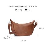 Mademoiselle.M M70 Half-Moon Bag Cognac