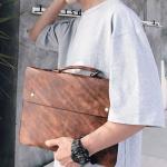 CHDWEY Umhängetaschen für Herren Herrenhandtasche Schlanke Datei Aktentasche beiläufige Art und Weise der Männer Beutel