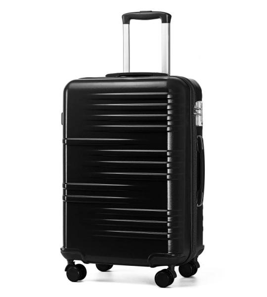 British Traveller Handkoffer ABS + PC materiaal, zwart, koffer