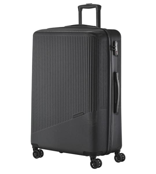 Travelite Koffer met 4 wielen, 3-delig, maten L/M/S, bagage serie Bali: ABS hardshell trolleys, antraciet, Trolley met harde schaal met 4 wielen
