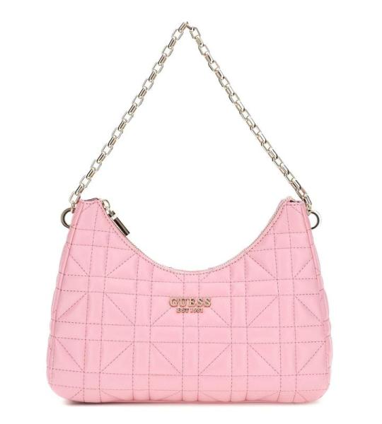 Assia Top Zip Schoudertas voor dames, eenheidsmaat, roze, Eén maat