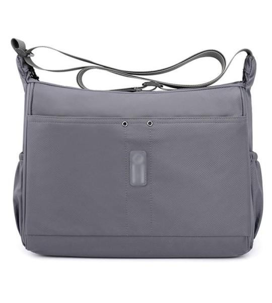 CHDWEY Umhängetaschen für Herren Männer Schulter Crossbody Bag Outdoor Sport Man Messenger Bag Hohe Qualität wasserdichte Nylon Business Männliche Handtaschen(Grijs)