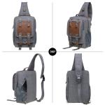 KAUKKO Canvas Tactical Vintage Borsttas Tactical Schoudertas