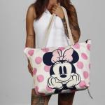 Minnie Mouse Dots-Soleil Strandtas, roze, 52 x 37 cm, roze, Eén maat, Soleil Strandtas Stippen