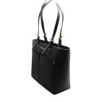 Jet Sest Travel Medium Dubbele Pocket Tote, Zwart, Medium