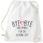 Shirtinstyle Gymtas, bye bye en dank voor de mooie tijd, opvoeder, leraar, leraren, gymtas, tas, schooltas, kleuterschool