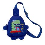 ZONEWD Sling-rugzak voor kinderen, cartoon-dinosaurus-schouder-borsttas, waterdichte rugzak met een riem voor uitgaande kinderen op het strand