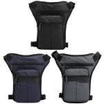 Waterdichte motortas drop beenzakken waterdicht multifunctioneel draagbaar heupriem taille heupheuptasje meerdere zakken voor buiten rijden fietsen (donkerblauw)