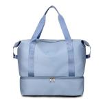 CHDWEY Umhängetaschen für Herren Sport Gym Fitness Trockene nasse Trennung Yoga Bag Reise Handtaschen for Schuhe Frauen Die Schulter SAC de Sport Gepäck Duffle(Blue)