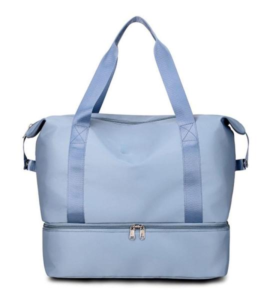 CHDWEY Umhängetaschen für Herren Sport Gym Fitness Trockene nasse Trennung Yoga Bag Reise Handtaschen for Schuhe Frauen Die Schulter SAC de Sport Gepäck Duffle(Blue)