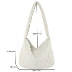 Schoudertas voor dames, handtas, corduroy tassen, grote shopper, tote bag, schoudertas, casual crossbody tas voor school, kantoor, werk, reizen, uitstapjes, winkelen, 01-beige, Lar