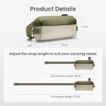 Compact Sling Bag, 4L Minimalistische Borsttas Schoudertas voor Mannen en Vrouwen, Waterafstotende Lichtgewicht Kleine Crossbody Schoudertas voor Vrije Tijd, Reizen