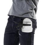 Yajimsa Kleine schoudertas voor mannen - schoudertas heren mobiele telefoon Messenger Bag herentas Shulder Bag lederen borstzak