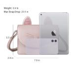 AFKOMST Leuke portemonnees voor tieners, meisjes, kleine schoudertas en handtassen, kattencadeau voor kinderen, roze (powder), schattig