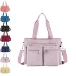 Generisch Einfache Tragetasche mit großem Fassungsvermögen for Damen, einfarbig, großer Rucksack mit mehreren Fächern, wasserdichte Umhängetasche aus Nylon mit mehreren Tasche