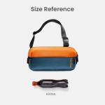 Compact Sling Bag, 4L Minimalistische Borsttas Schoudertas voor Mannen en Vrouwen, Waterafstotende Lichtgewicht Kleine Crossbody Schoudertas voor Vrije Tijd, Reizen