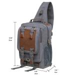 KAUKKO Canvas Tactical Vintage Borsttas Tactical Schoudertas