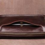 AMZOPDGS Vintage heren schoudertas echt leer schoudertas casual college stijl tas schoudertas 12,9 inch laptoptas (A eenheidsmaat)