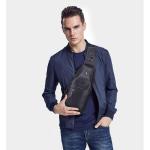 FANDARE Sling Bag leren borsttas, schoudertas, waterbestendige draagtas, voor heren, schoudertas voor wandelen, fietsen, reizen, vrije tijd of multifunctionele dagrugzak