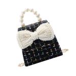 COLLBATH Schoudercredit zwarte ketting enkele kleine kinderen bloemen voor portemonnees kinderen strik kleine schattige strik mini kaarten baby meisjes handtas tassen prinses gesch