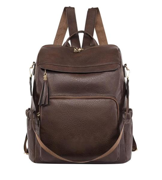 callmo Damesrugzak waterdicht PU leer schooltassen anti-diefstal dagrugzak schoudertassen reistas outdoor lichtgewicht vrouwen schoudertas handtas