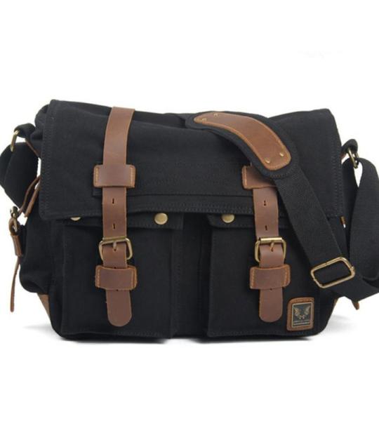 Mannen Vrouwen Canvas Schoudertas Mannen Schoudertas School Tas