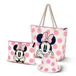 Minnie Mouse Dots-Soleil Strandtas, roze, 52 x 37 cm, roze, Eén maat, Soleil Strandtas Stippen